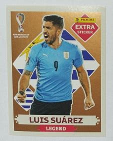 Faces D Arte Cromo Panini extra do Luis Suárez Qatar 2022