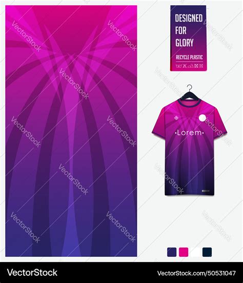 Fabric textile pattern design for soccer jersey Vector Image