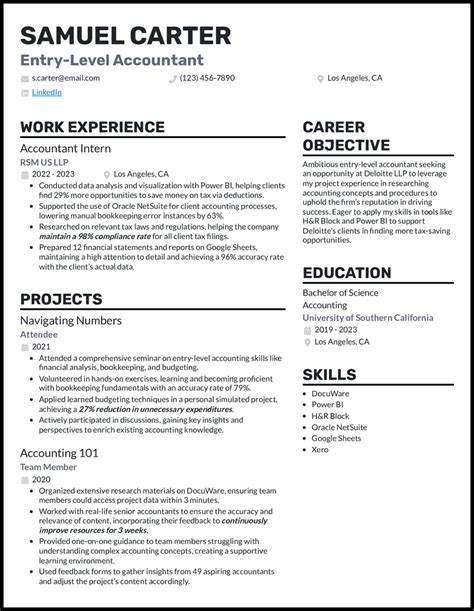 5 Entry Level Accountant Resume Examples And Templates