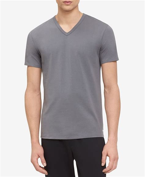 Calvin Klein Mens Stretch Cotton V Neck Undershirt 2 Pack Macys