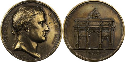 Frankreich Medaille Napoleon I Auf Den Bau