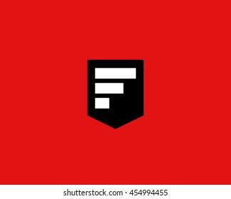 Abstract Block Letter F Logo Design Stock Vector (Royalty Free) 454994455 | Shutterstock