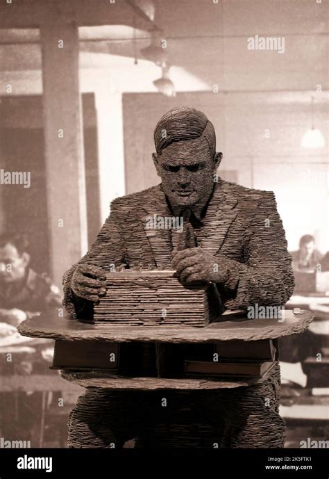 Statue Of Alan Turing Bletchley Park In The C Block Museum Bletchley