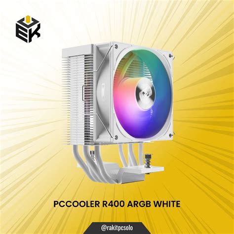 Jual PCCOOLER PC COOLER R400 ARGB WHITE CPU COOLER White Shopee