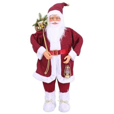 Maury S Pupazzo Di Babbo Natale Con Vestito Rosso Da Cm