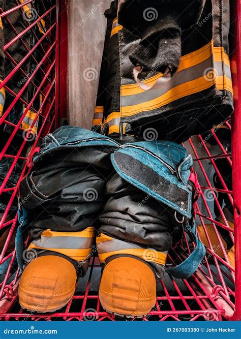 The Firefighter stock photo. Image of gear, person, firefighting ...