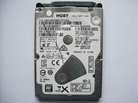 HGST HTS725050A7E630 - 500GB - 8775781532 - oficjalne archiwum Allegro