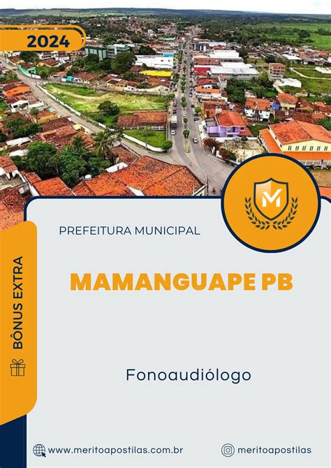 Apostila Fonoaudi Logo Prefeitura Mamanguape Pb M Rito Apostilas