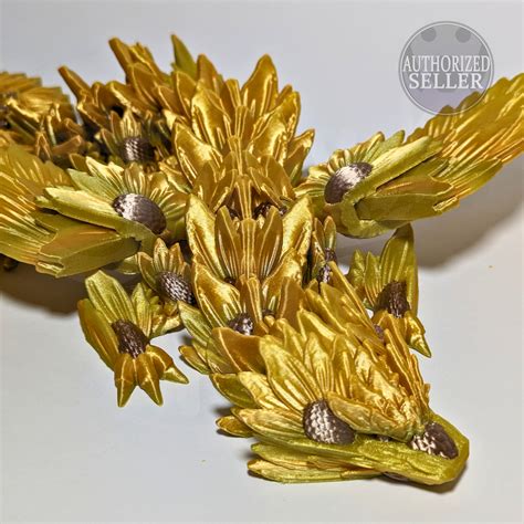 3D Printable Sunflower Dragon by Cinderwing3D