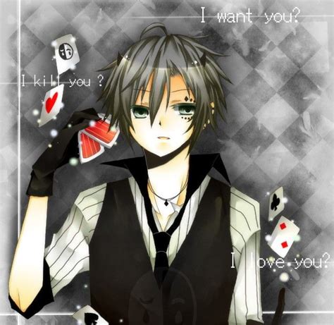 Anime Character Holding Playing Cards