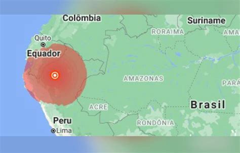 Terremoto de magnitude 7 5 atinge região da amazônia peruana Folha PE