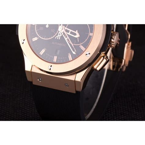 Svizzera Hublot Classic Fusion Quadrante Nero Oro Rosa Shb