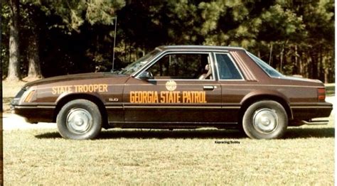 1983 Ssp Ford Mustang Georga State Patrol With Images Old