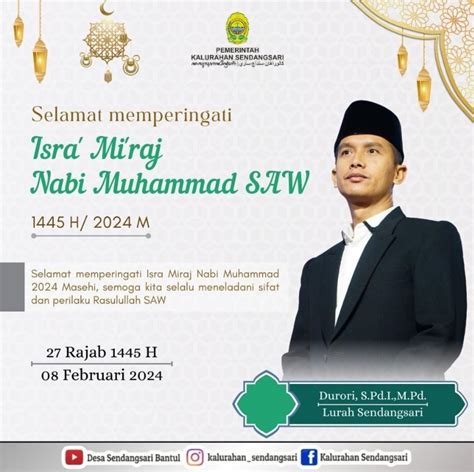 Selamat Memperingati Isra Mi Raj Nabi Muhammad Saw Rajab H