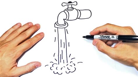 C Mo Dibujar Un Grifo De Agua Paso A Paso Y F Cil Youtube