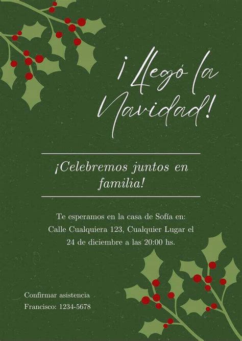 Pack De Plantillas Para Invitaciones Y Tarjetas Navideñas Gratis