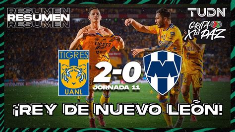 Resumen Y Goles Tigres Rayados Grita M Xico C J Tudn