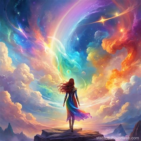 Rainbow Nebulas' Emotional Art | Stable Diffusion Online