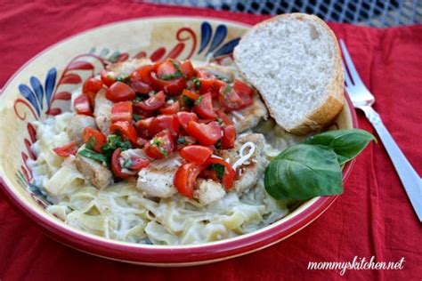 Cheesy Bruschetta Chicken Pasta Simple Meals Mommy S Kitchen