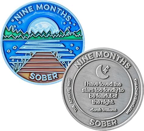 9 Months Sober Token Nine Month Sober Chip Non Aa T