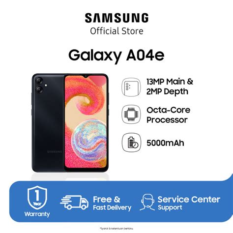 Samsung Galaxy A04e 332gb Black Gunung Belanda