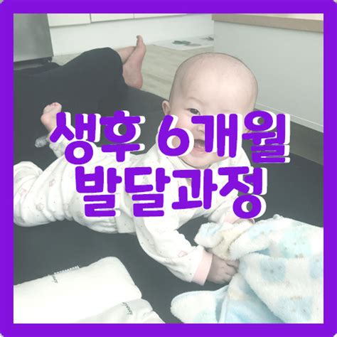 생후 6개월 발달과정