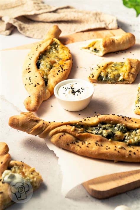 Vegane Pide mit Spinat Küchentraum Purzelbaum