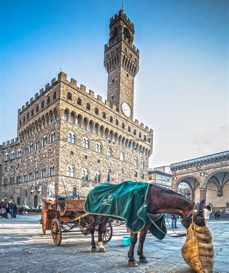 La Piazza Della Signoria En El Centro De Florencia Florence Italy