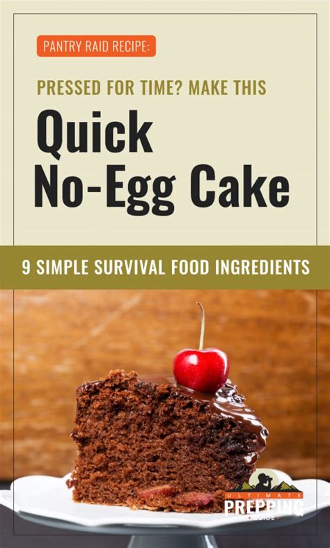 Pressed For Time? Make This Quick No-Egg Cake [Recipe]