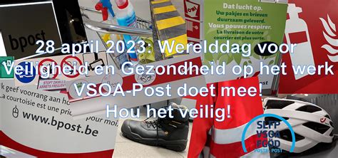 28 04 23 Werelddag Voor Veiligheid En Gezondheid Op Het Werk