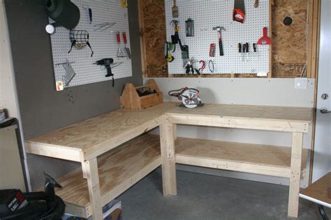 Diy Garage Shelves With Workbench Diy House Plans App