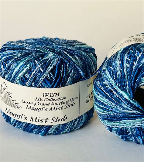 Maggi Knits Maggi S Mist Slub Yarn Blue Turquoise Etsy