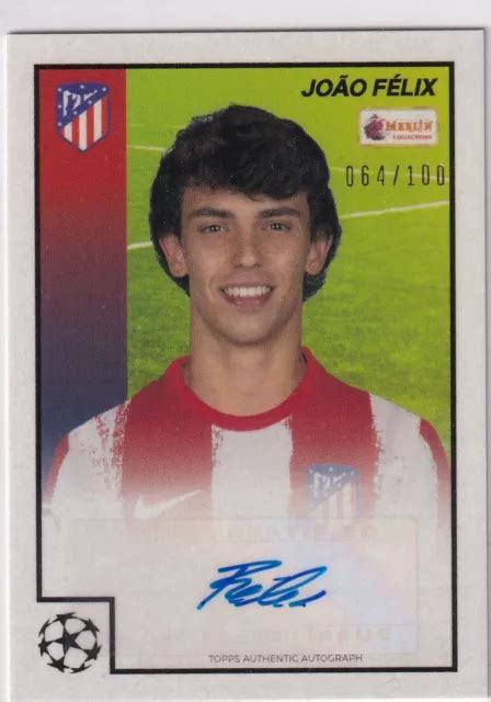 TOPPS MERLIN HERITAGE 97 2022 Mappa Gioco Calcio Nr 60 Joao Felix Auto