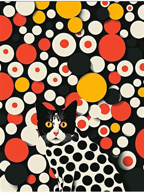 Yayoi Kusama Cat Premium Matte Vertical Poster Sold By Richa Singh