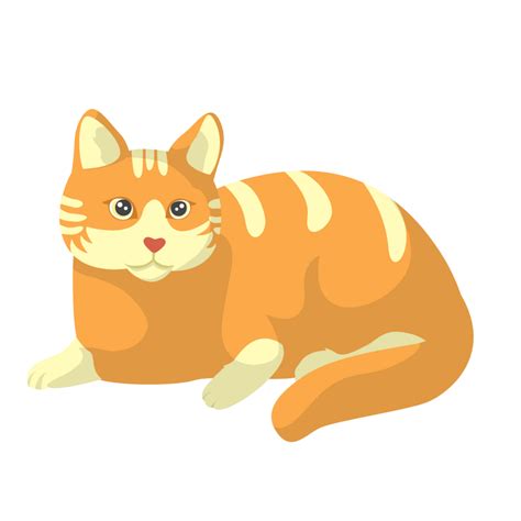 Cat Sit Down Pose Illustration 24596363 Png