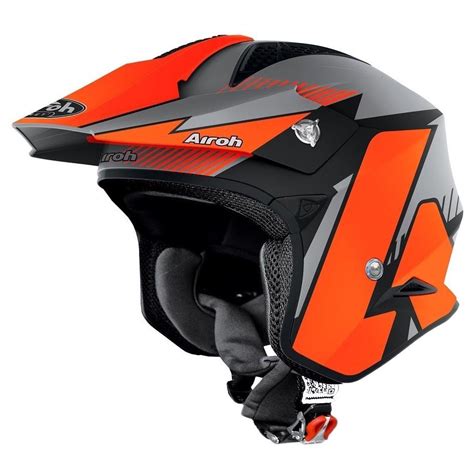 Airoh TRR S Pure Open Face Helmet Orange Motardinn