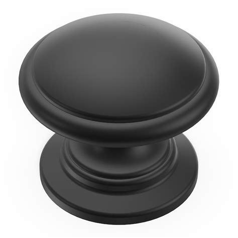 Hickory Hardware Williamsburg 1 14 In Matte Black Mushroom Farmhouse