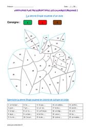 Coloriage magique CM2 pdf à imprimer