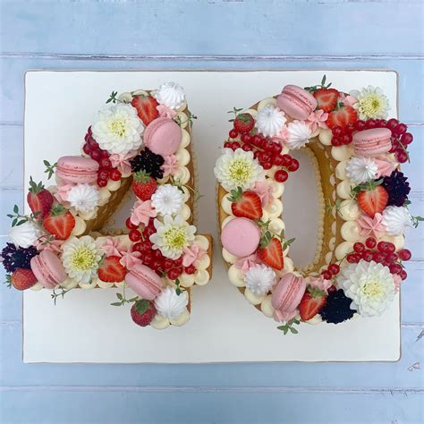 Naked Number Cake For Birthday Celebration