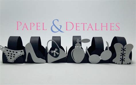 Forminhas Ch De Lingerie Tons De Cinza Elo Produtos Especiais