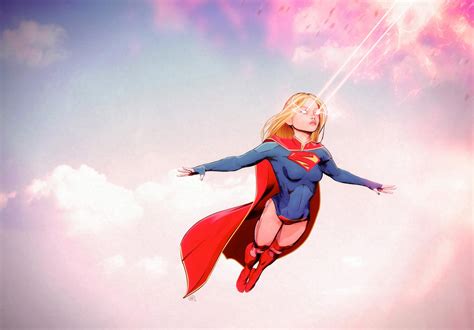 Supergirl Flying