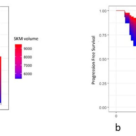 Area Graphs Showing The Association Between Skeletal Muscle SKM