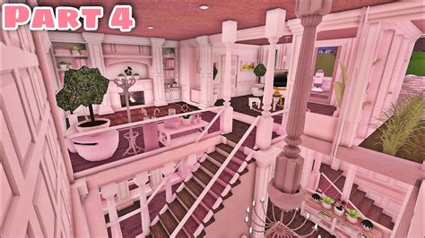 Bloxburg Modern Barbie Dreamhouse Speedbuild Part 4 5 Interior Youtube