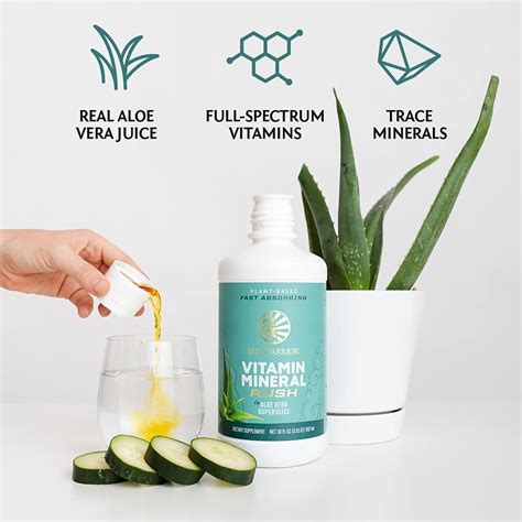 Osta Sunwarrior Vitamin Mineral Rush Med Aloe Vera Glimja Fi