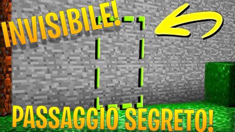 Minecraft Come Fare Un Passaggio Segreto Facilissimo Youtube