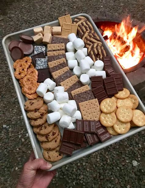 S Mores Board And S Mores Tray Inspiration The Bakermama Food