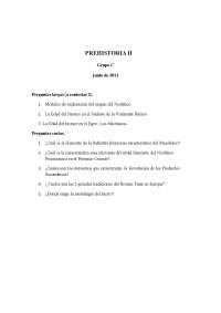 Examen De Prehistoria Ii De Junio De Ex Menes De Prehistoria