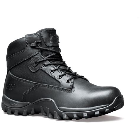 Men's Timberland PRO® Valor™ Series 6" McClellan Waterproof Soft Toe Duty Boots, Black - 283905 ...