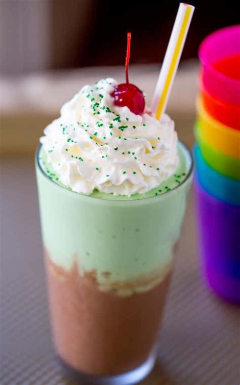 McDonald's Chocolate Shamrock Shake (Copycat) - Dinner, then Dessert