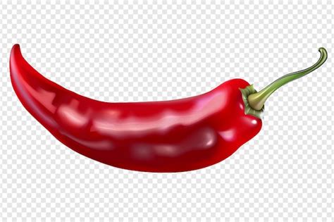Premium PSD Red Hot Chili Pepper Isolated On Transparent Background